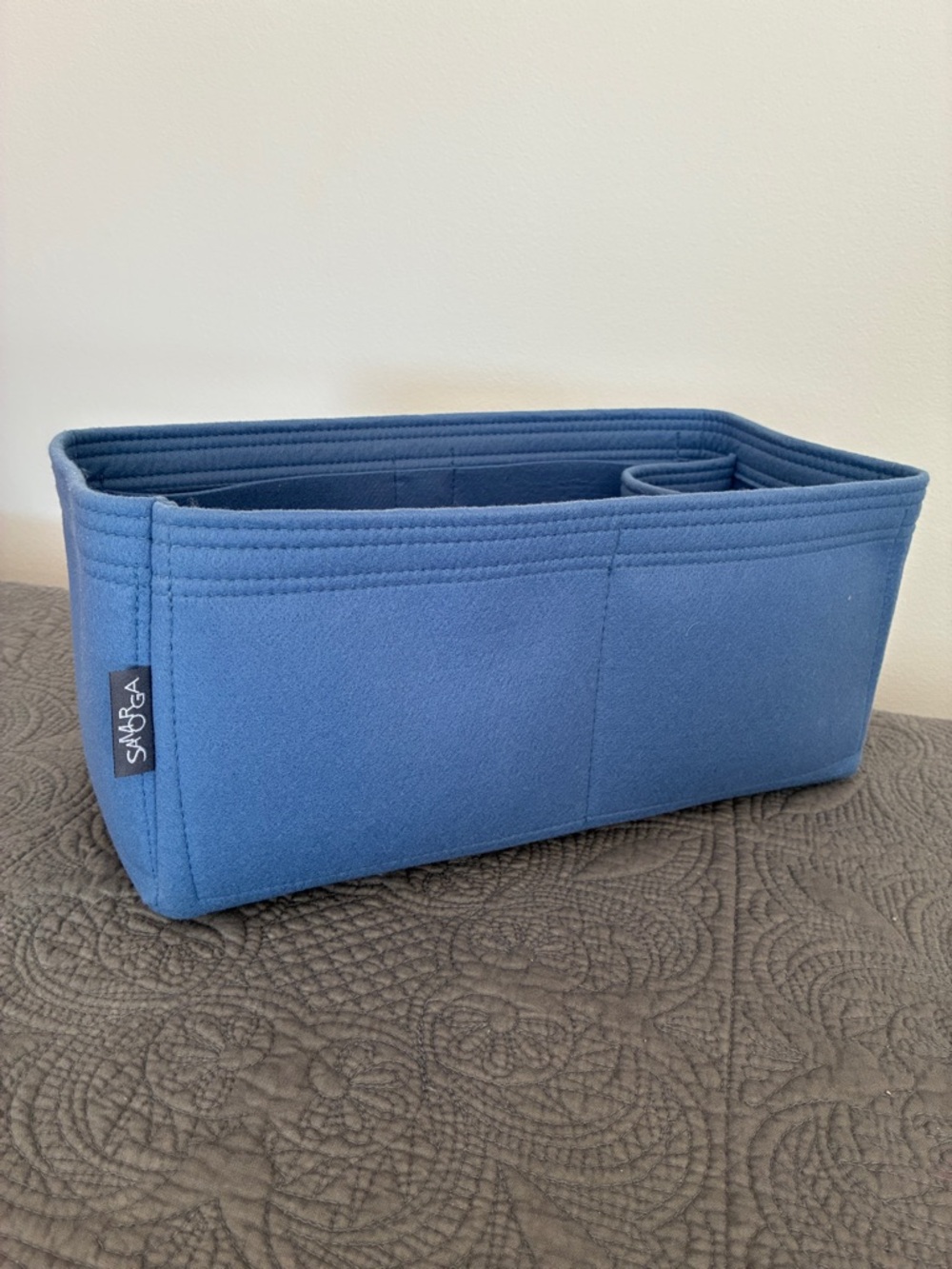 Samorga Blue Felt Tote Organizer Insert fits garden party 36